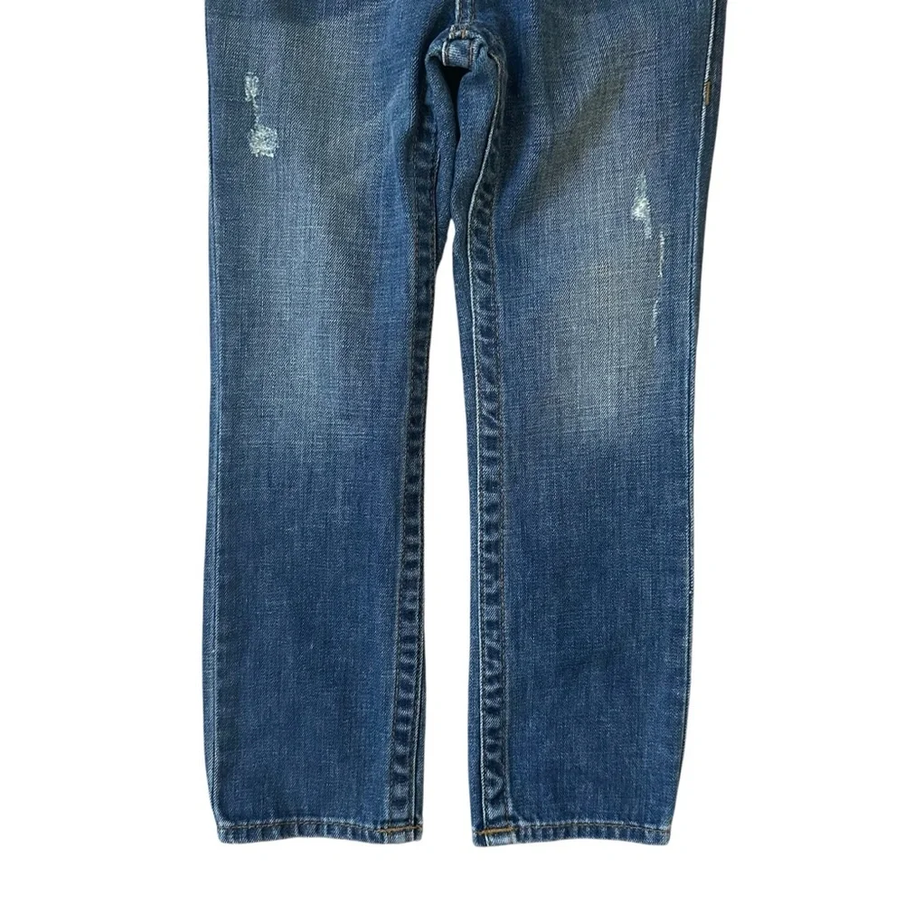 Kids True Religion Elastic Adjustable Waist Flap Pocket Distressed Size 6